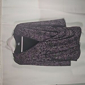 MSK Women Paisley Sparkle Top Sz 3X